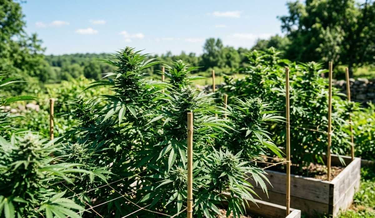 Outdoor Cannabis Pflanze anbauen