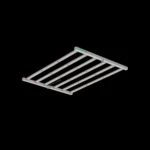 Lazerlite-Pro-LED-Leuchte in flacher diagonaler Unteransicht auf Schwarz